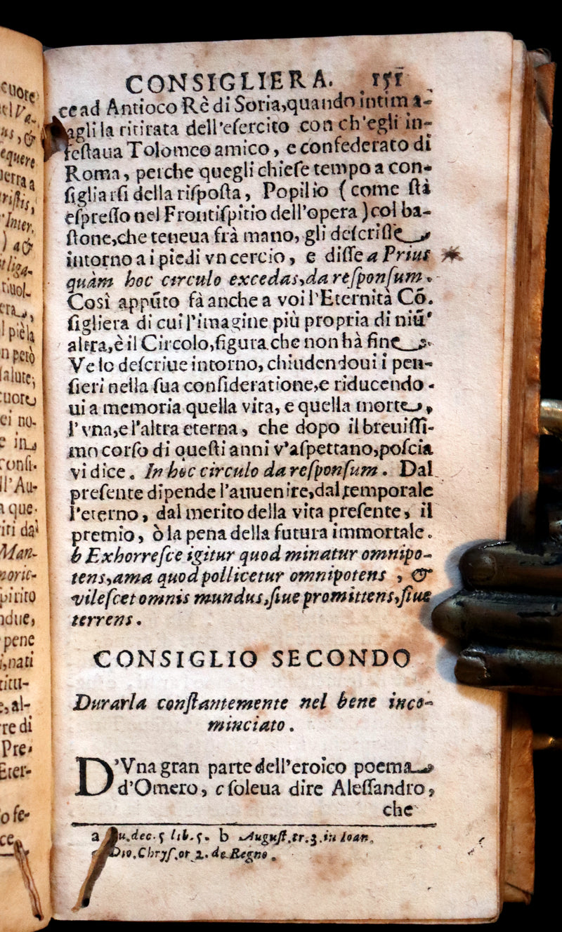 1664 Scarce Italian Vellum Book - Jesuit Daniello Bartoli - L’Eternita Consigliera (Eternity as Counselor).