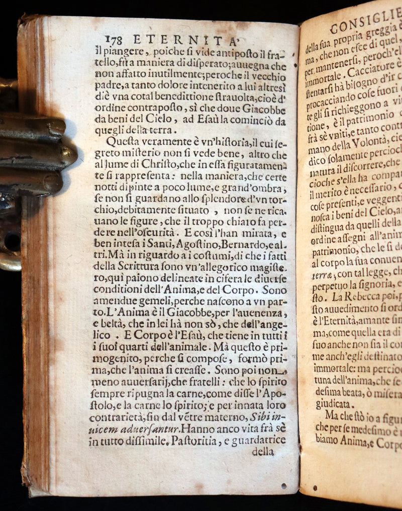 1664 Scarce Italian Vellum Book - Jesuit Daniello Bartoli - L’Eternita Consigliera (Eternity as Counselor).
