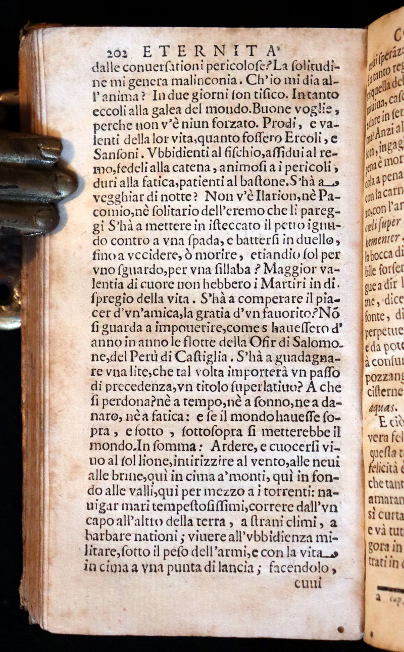 1664 Scarce Italian Vellum Book - Jesuit Daniello Bartoli - L’Eternita Consigliera (Eternity as Counselor).