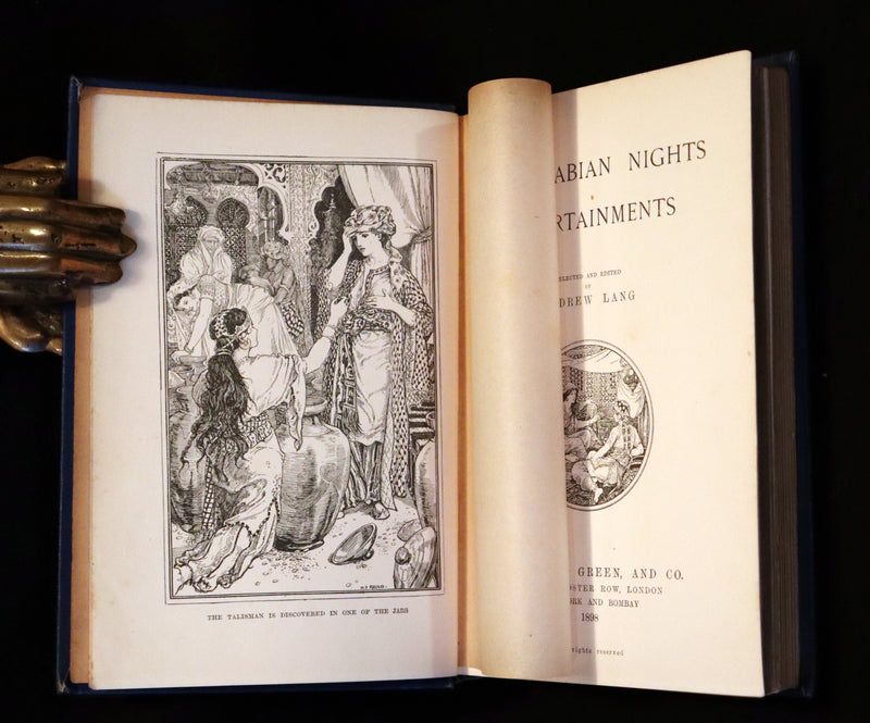 1898 Rare First Edition - THE ARABIAN NIGHTS by Andrew Lang Illustrated by Henry Justice Ford.