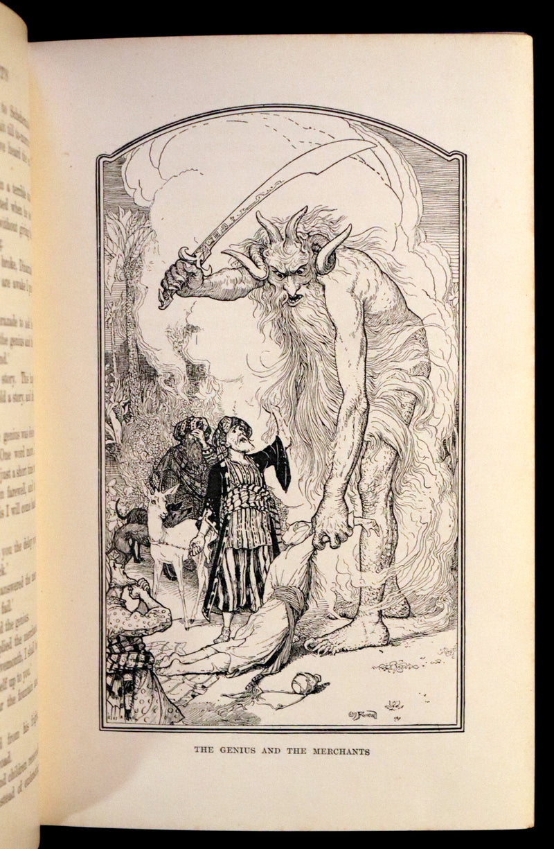 1898 Rare First Edition - THE ARABIAN NIGHTS by Andrew Lang Illustrated by Henry Justice Ford.