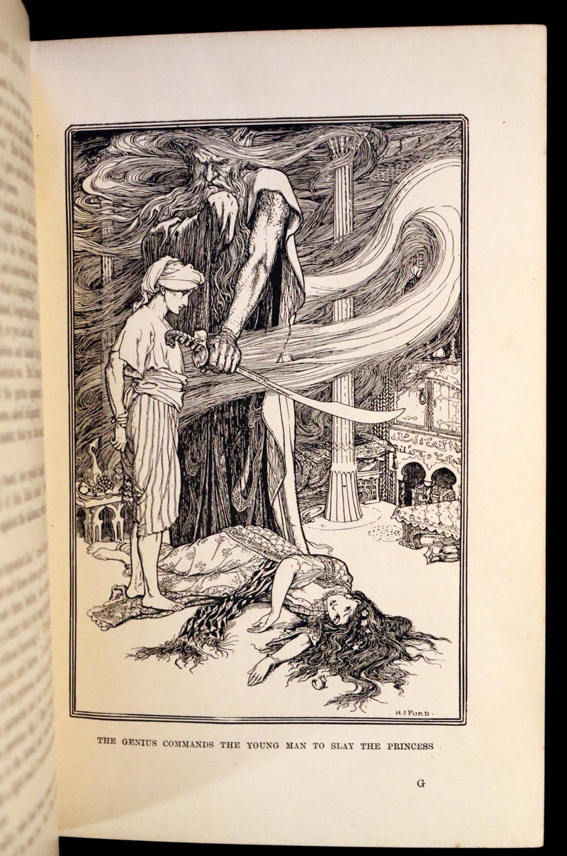 1898 Rare First Edition - THE ARABIAN NIGHTS by Andrew Lang Illustrated by Henry Justice Ford.