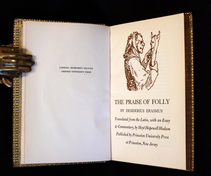 1951 Beautiful Book bound by Bayntun Riviere -  The Praise of Folly by Erasmus.