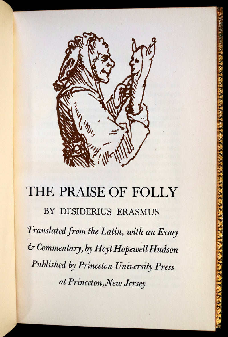 1951 Beautiful Book bound by Bayntun Riviere -  The Praise of Folly by Erasmus.