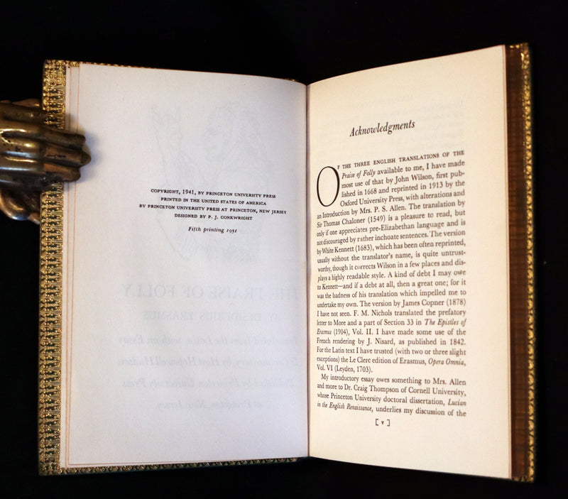 1951 Beautiful Book bound by Bayntun Riviere -  The Praise of Folly by Erasmus.