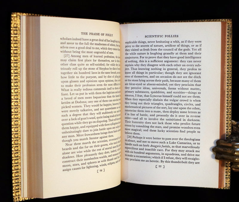1951 Beautiful Book bound by Bayntun Riviere -  The Praise of Folly by Erasmus.