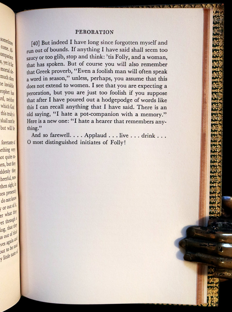 1951 Beautiful Book bound by Bayntun Riviere -  The Praise of Folly by Erasmus.
