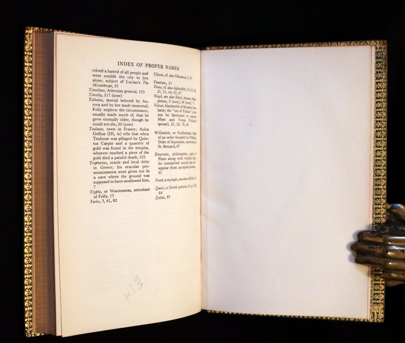 1951 Beautiful Book bound by Bayntun Riviere -  The Praise of Folly by Erasmus.