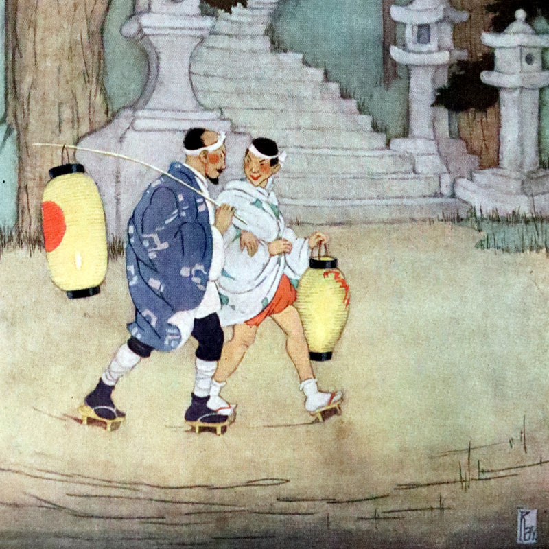 1924 Rare Book - Japanese Fairy Tales by Lafcadio Hearn. Illustrated by Gertrude Kay.