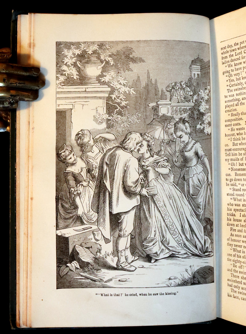 1890 Rare Victorian Book - Hans Christian Andersen's FAIRY TALES with 100 illustrations.