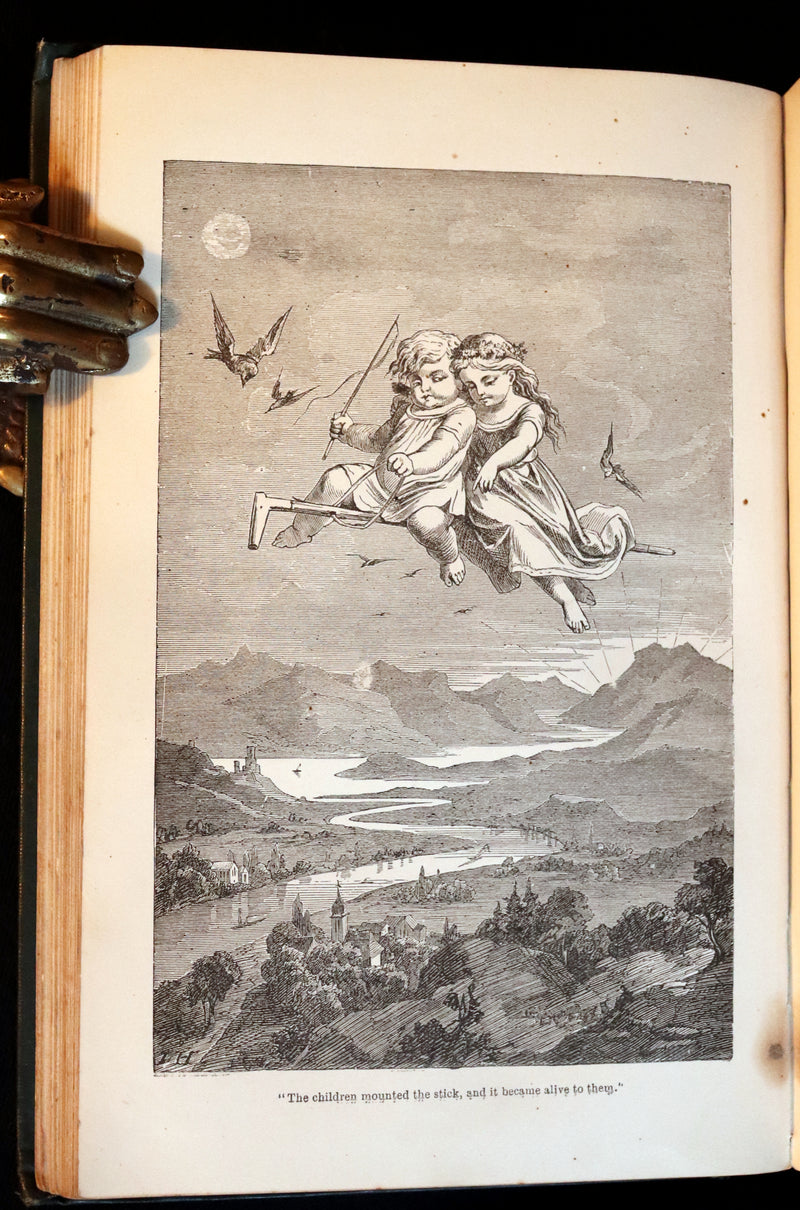 1890 Rare Victorian Book - Hans Christian Andersen's FAIRY TALES with 100 illustrations.