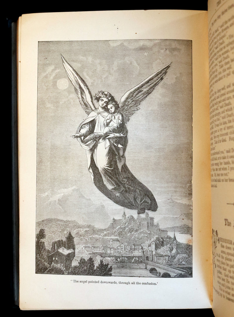 1890 Rare Victorian Book - Hans Christian Andersen's FAIRY TALES with 100 illustrations.