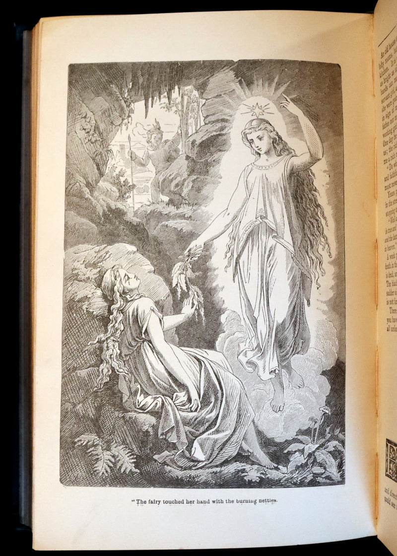 1890 Rare Victorian Book - Hans Christian Andersen's FAIRY TALES with 100 illustrations.