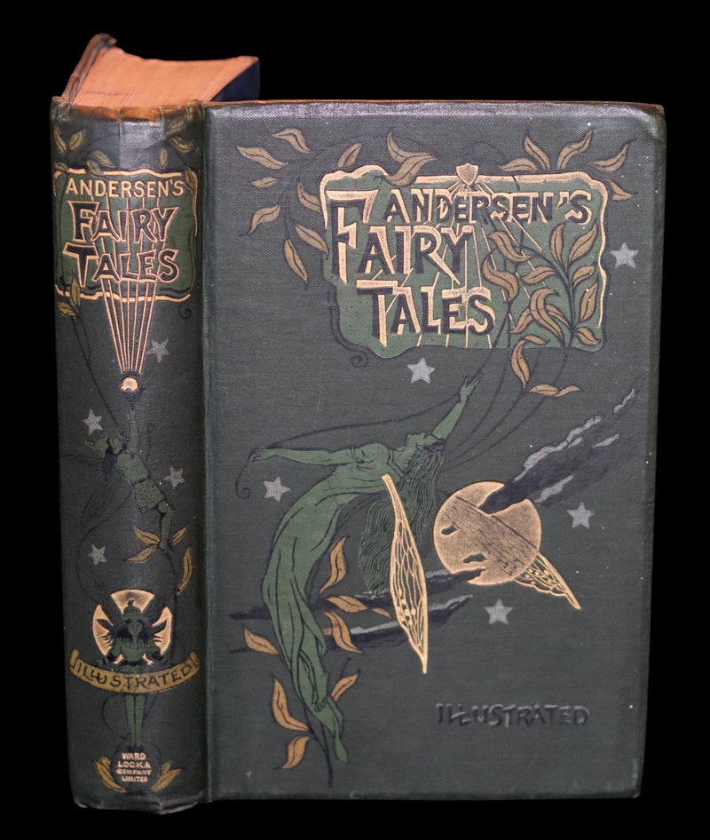 1890 Rare Victorian Book - Hans Christian Andersen's FAIRY TALES with 100 illustrations.