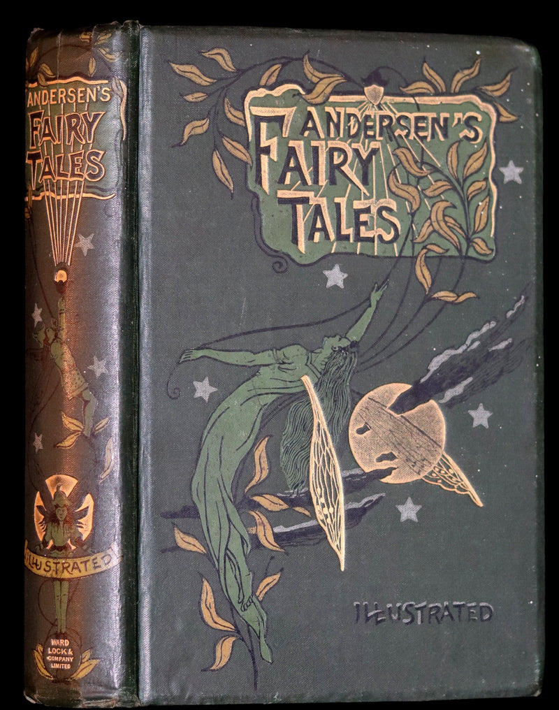 1890 Rare Victorian Book - Hans Christian Andersen's FAIRY TALES with 100 illustrations.