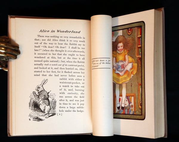 1904 Rare Book - Alice's Adventures In Wonderland. First Edition illustrated by Maria L. Kirk.
