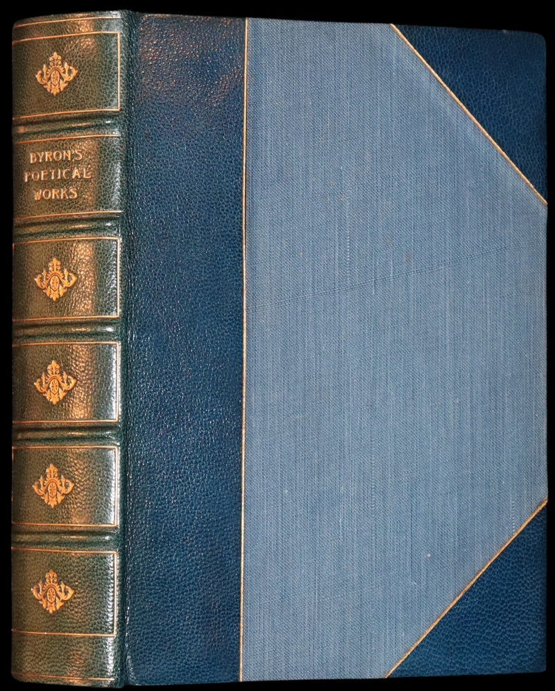 1912 Rare book bound by Ramage - Lord Byron's Poetical Works including DON JUAN, The Prophecy of Dante, etc.
