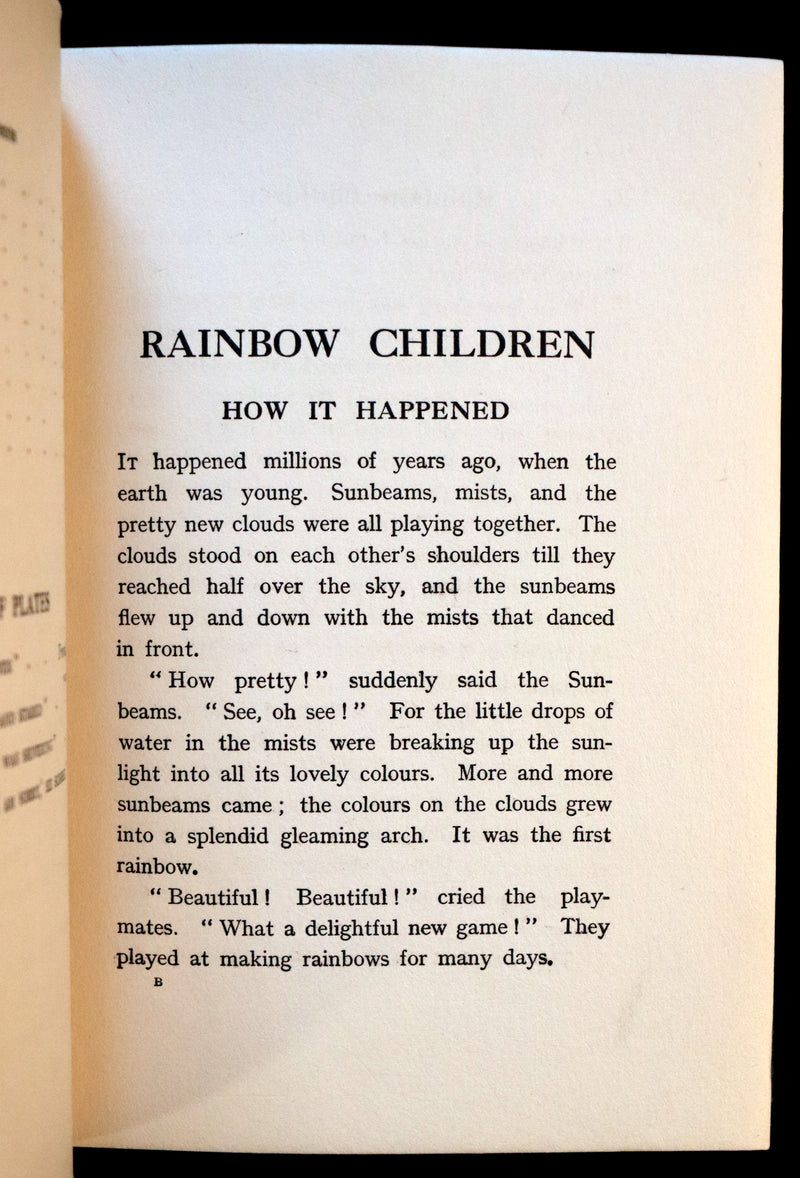 1916 Rare Book - RAINBOW CHILDREN by Edith Howes illustrated by Alice B. Woodward.