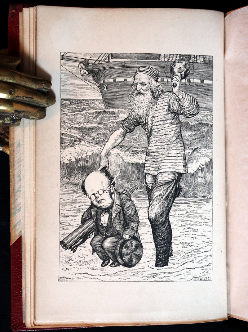 1876 Rare First Edition in a nice binding - The Hunting of the SNARK by Lewis Carroll. Illustrated by Henry Holiday.