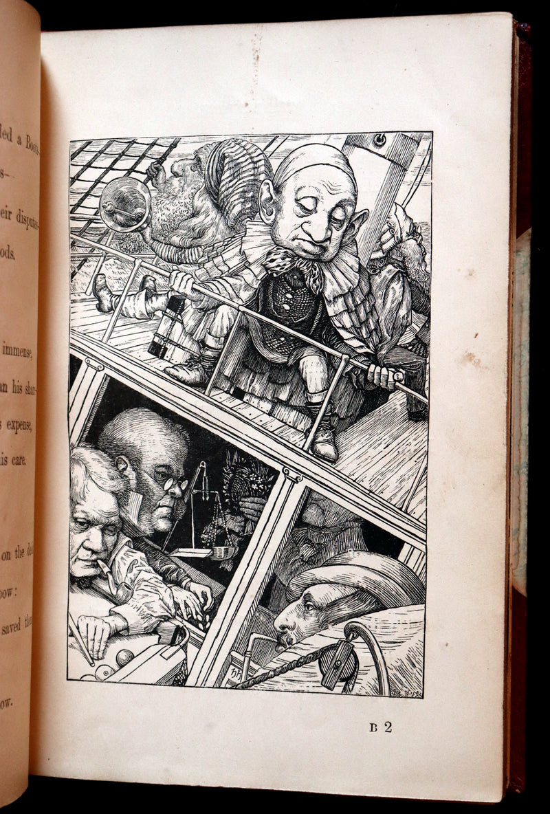 1876 Rare First Edition in a nice binding - The Hunting of the SNARK by Lewis Carroll. Illustrated by Henry Holiday.