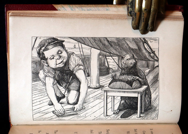 1876 Rare First Edition in a nice binding - The Hunting of the SNARK by Lewis Carroll. Illustrated by Henry Holiday.