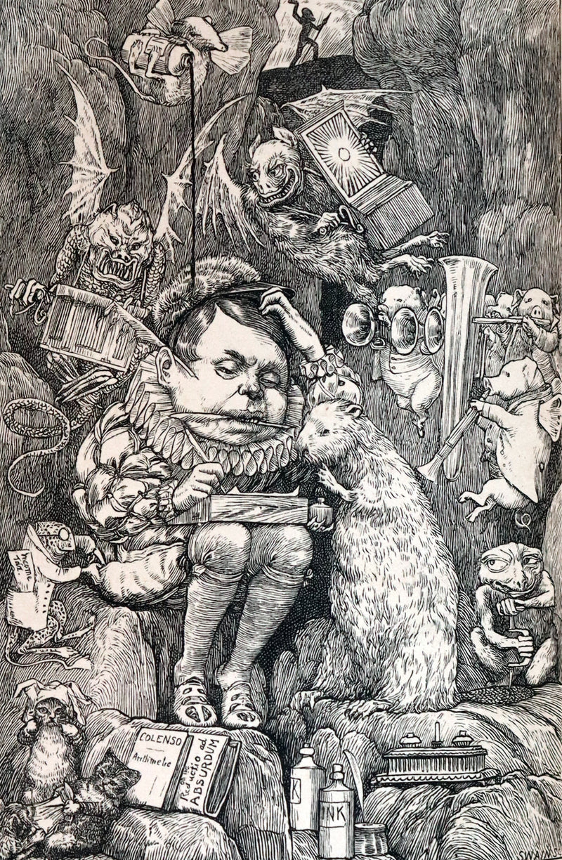 1876 Rare First Edition in a nice binding - The Hunting of the SNARK by Lewis Carroll. Illustrated by Henry Holiday.