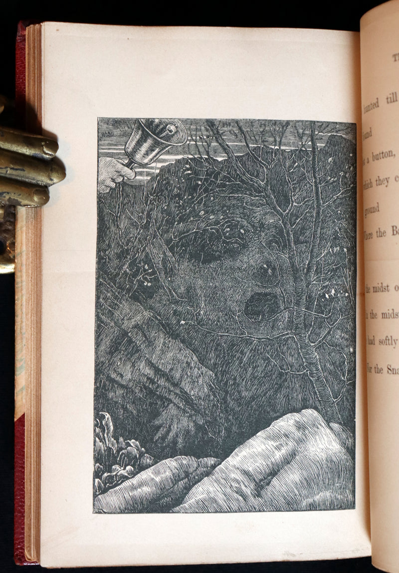 1876 Rare First Edition in a nice binding - The Hunting of the SNARK by Lewis Carroll. Illustrated by Henry Holiday.