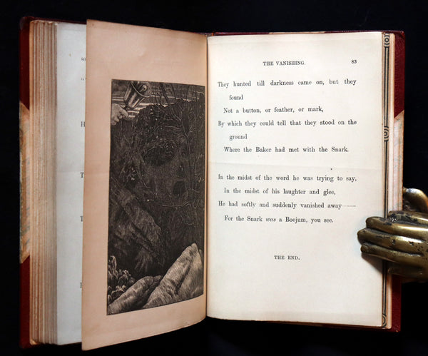 1876 Rare First Edition in a nice binding - The Hunting of the SNARK by Lewis Carroll. Illustrated by Henry Holiday.