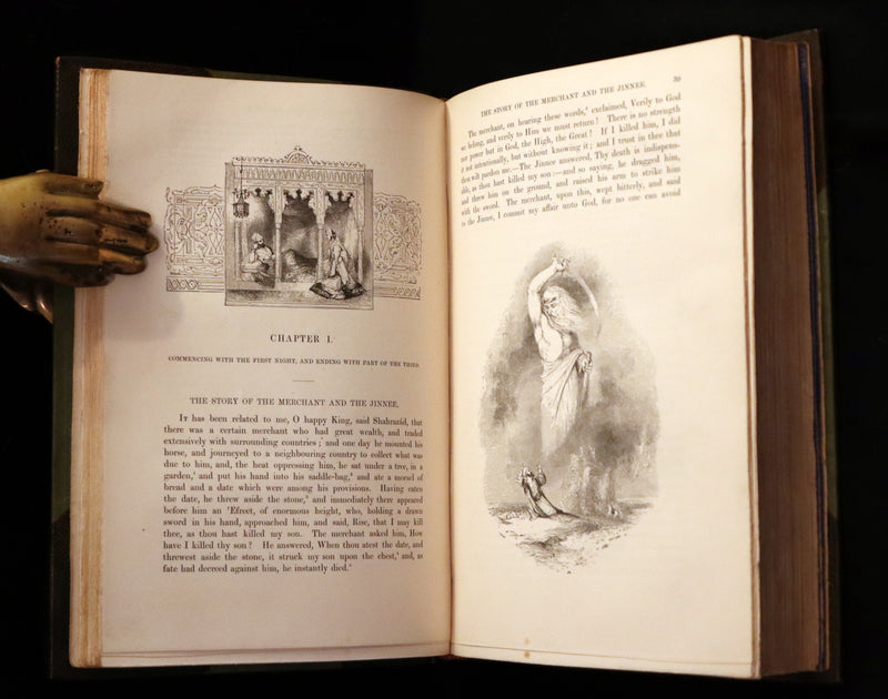 1859 Rare Book set - The Thousand & One Nights, ARABIAN NIGHTS by Edward William Lane.