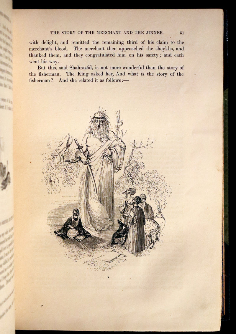 1859 Rare Book set - The Thousand & One Nights, ARABIAN NIGHTS by Edward William Lane.