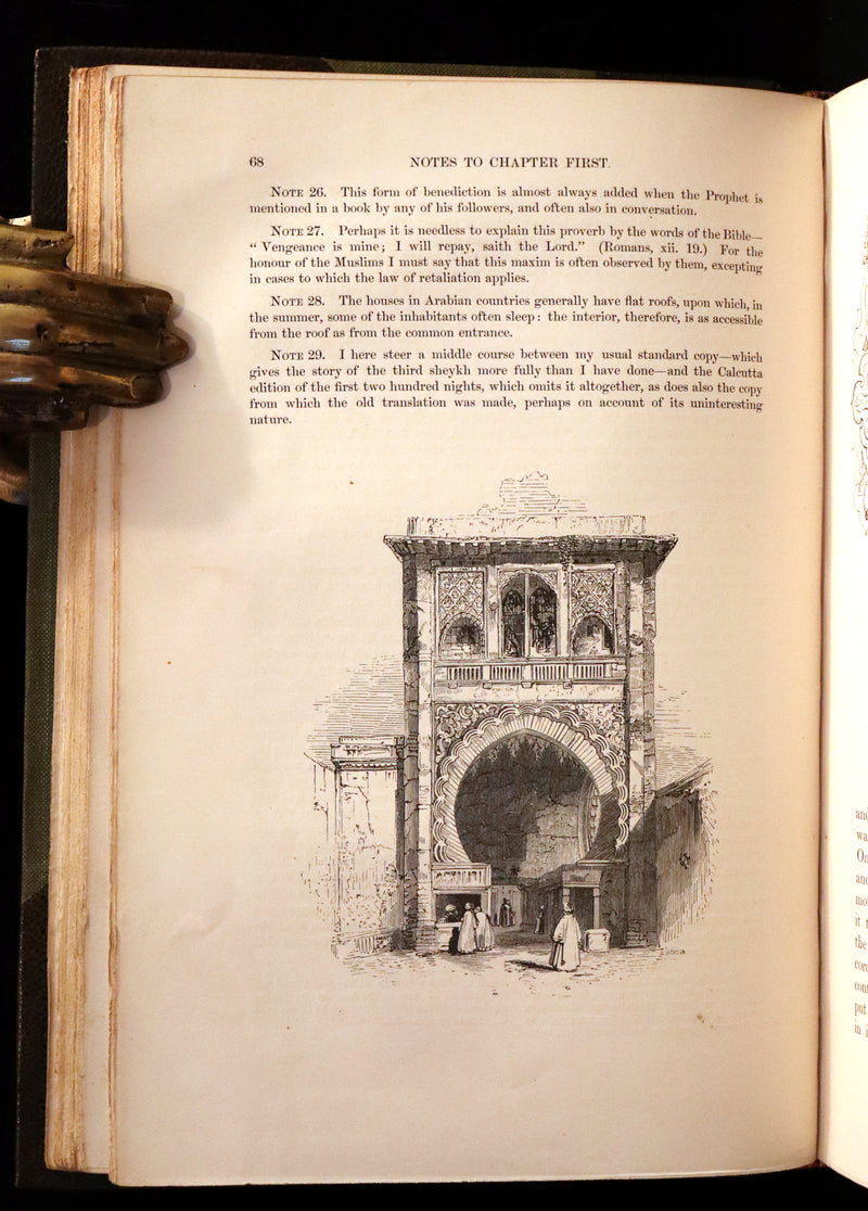 1859 Rare Book set - The Thousand & One Nights, ARABIAN NIGHTS by Edward William Lane.