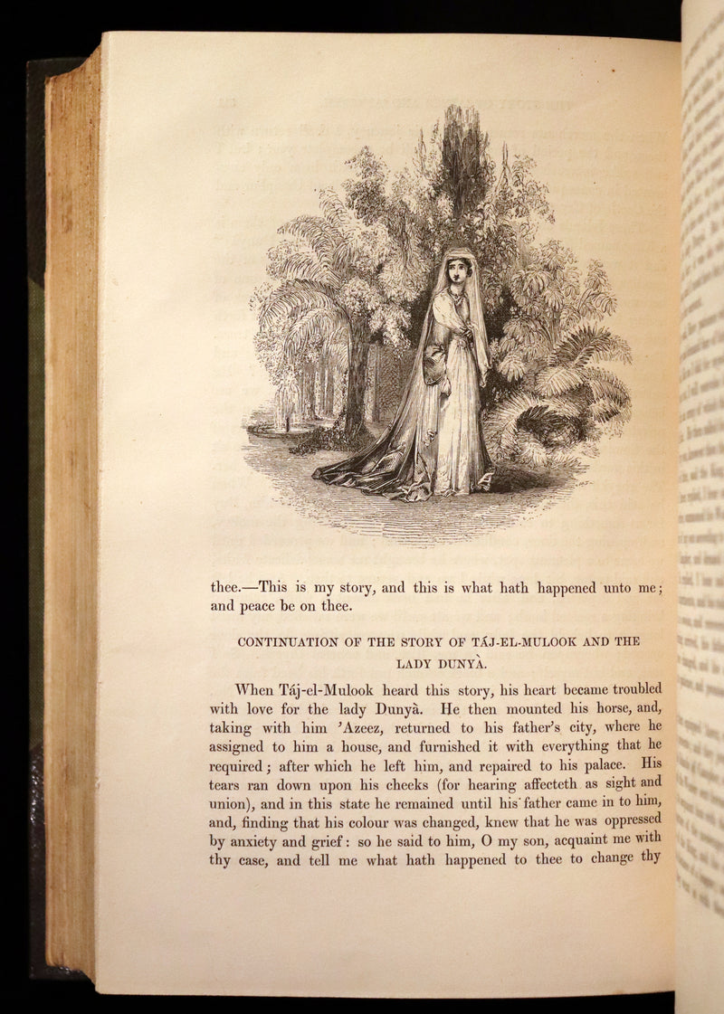 1859 Rare Book set - The Thousand & One Nights, ARABIAN NIGHTS by Edward William Lane.