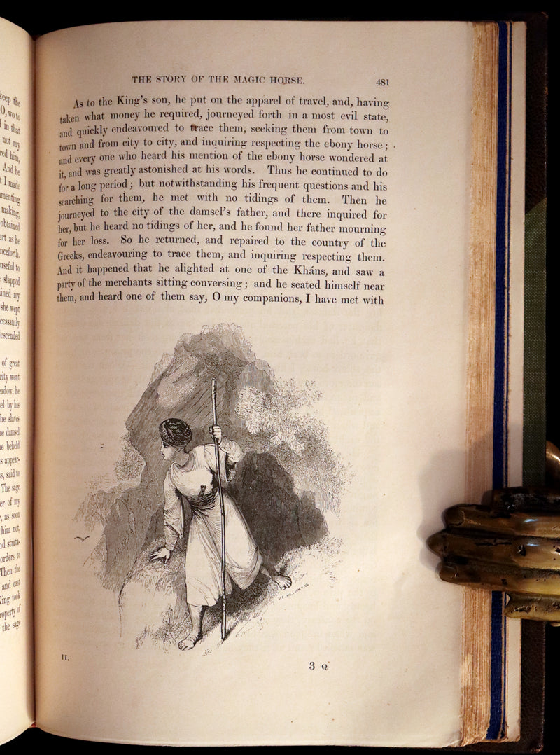 1859 Rare Book set - The Thousand & One Nights, ARABIAN NIGHTS by Edward William Lane.