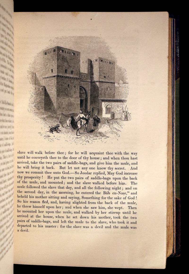 1859 Rare Book set - The Thousand & One Nights, ARABIAN NIGHTS by Edward William Lane.