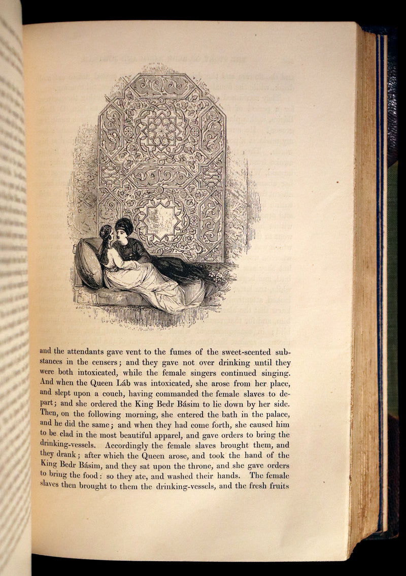 1859 Rare Book set - The Thousand & One Nights, ARABIAN NIGHTS by Edward William Lane.