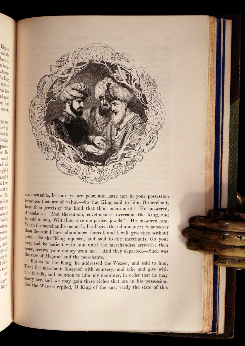 1859 Rare Book set - The Thousand & One Nights, ARABIAN NIGHTS by Edward William Lane.