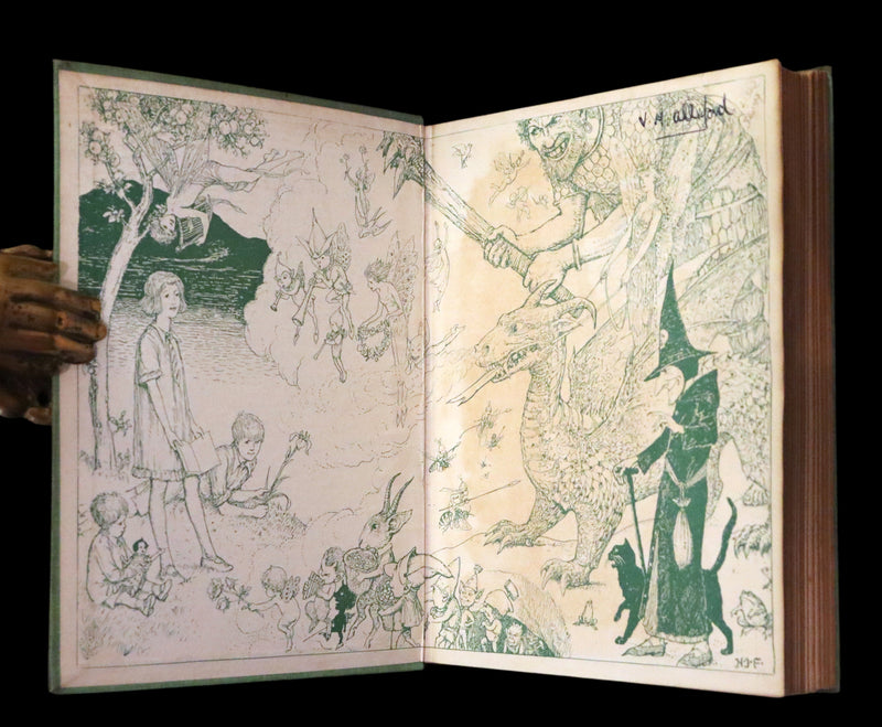 1926 Rare First Edition - OLD FRIENDS AMONG THE FAIRIES by Andrew Lang. Illustrated.
