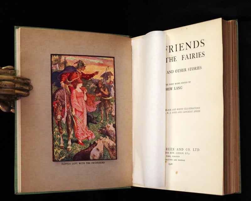 1926 Rare First Edition - OLD FRIENDS AMONG THE FAIRIES by Andrew Lang. Illustrated.