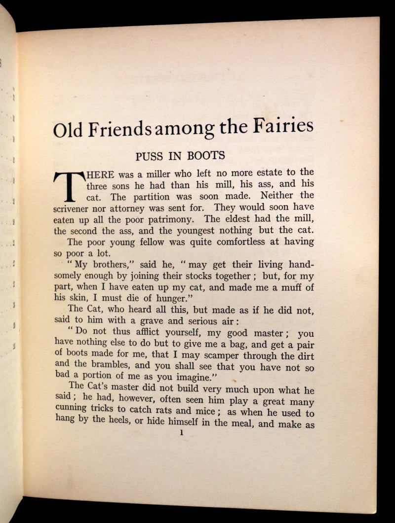 1926 Rare First Edition - OLD FRIENDS AMONG THE FAIRIES by Andrew Lang. Illustrated.