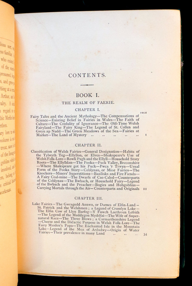 1881 Scarce First US Edition - BRITISH GOBLINS, Welsh Folk-lore & Fairy Mythology by Wirt Sikes.