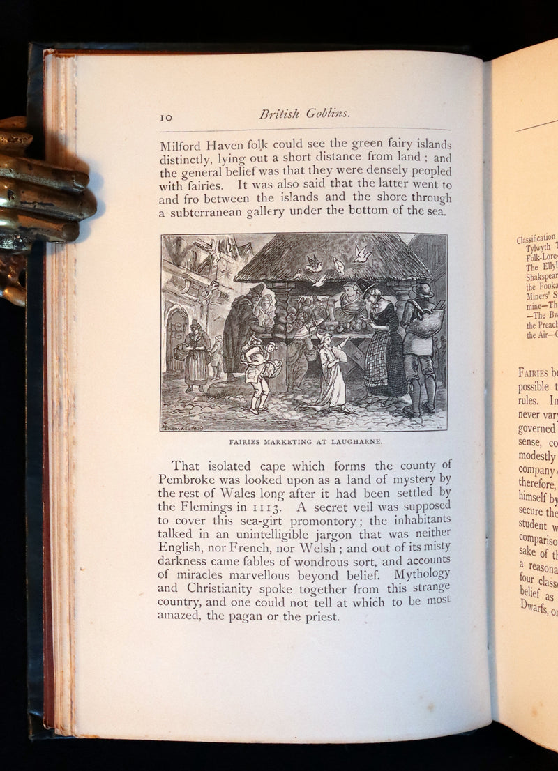 1881 Scarce First US Edition - BRITISH GOBLINS, Welsh Folk-lore & Fairy Mythology by Wirt Sikes.