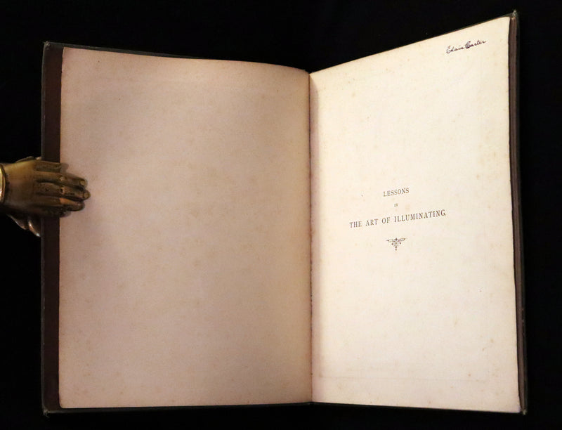 1885 Rare First Edition ~THE ART OF ILLUMINATING by J.W. LOFTIE. Color Illustrated.