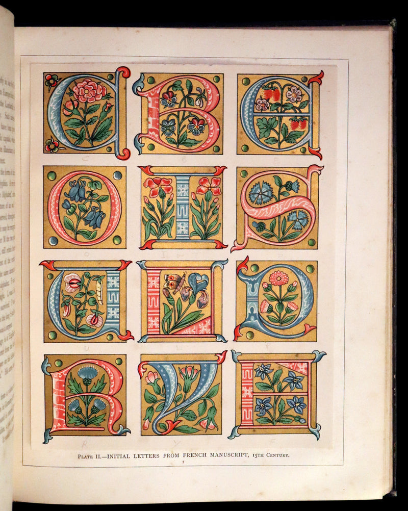 1885 Rare First Edition ~THE ART OF ILLUMINATING by J.W. LOFTIE. Color Illustrated.