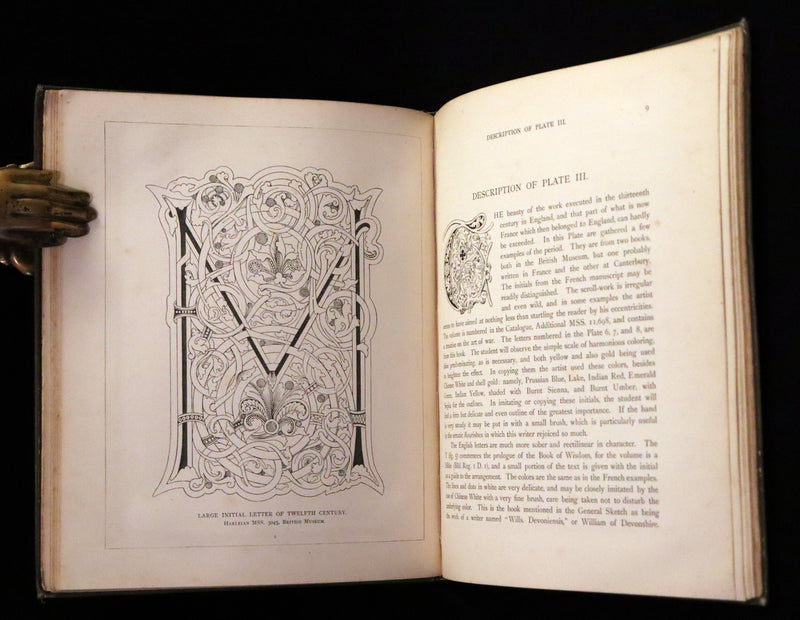 1885 Rare First Edition ~THE ART OF ILLUMINATING by J.W. LOFTIE. Color Illustrated.