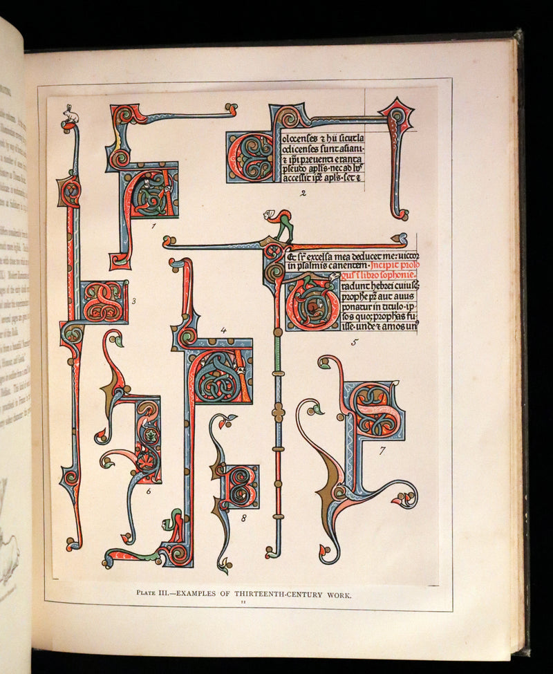 1885 Rare First Edition ~THE ART OF ILLUMINATING by J.W. LOFTIE. Color Illustrated.