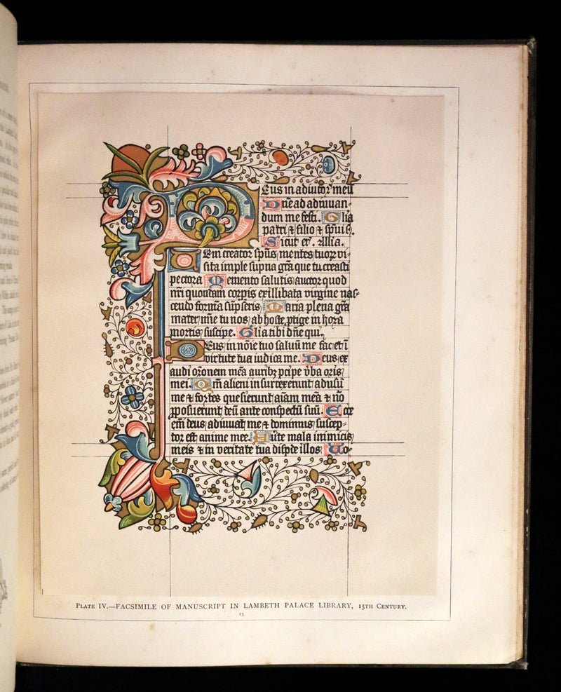 1885 Rare First Edition ~THE ART OF ILLUMINATING by J.W. LOFTIE. Color Illustrated.