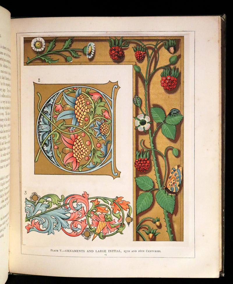 1885 Rare First Edition ~THE ART OF ILLUMINATING by J.W. LOFTIE. Color Illustrated.