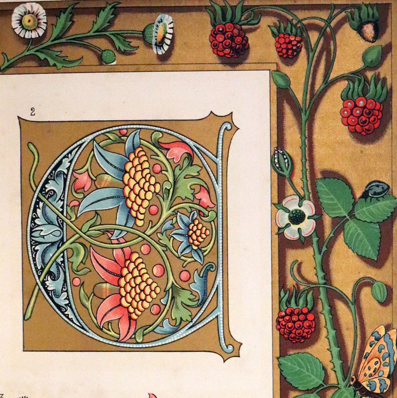 1885 Rare First Edition ~THE ART OF ILLUMINATING by J.W. LOFTIE. Color Illustrated.