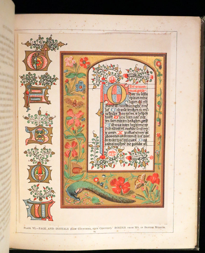 1885 Rare First Edition ~THE ART OF ILLUMINATING by J.W. LOFTIE. Color Illustrated.