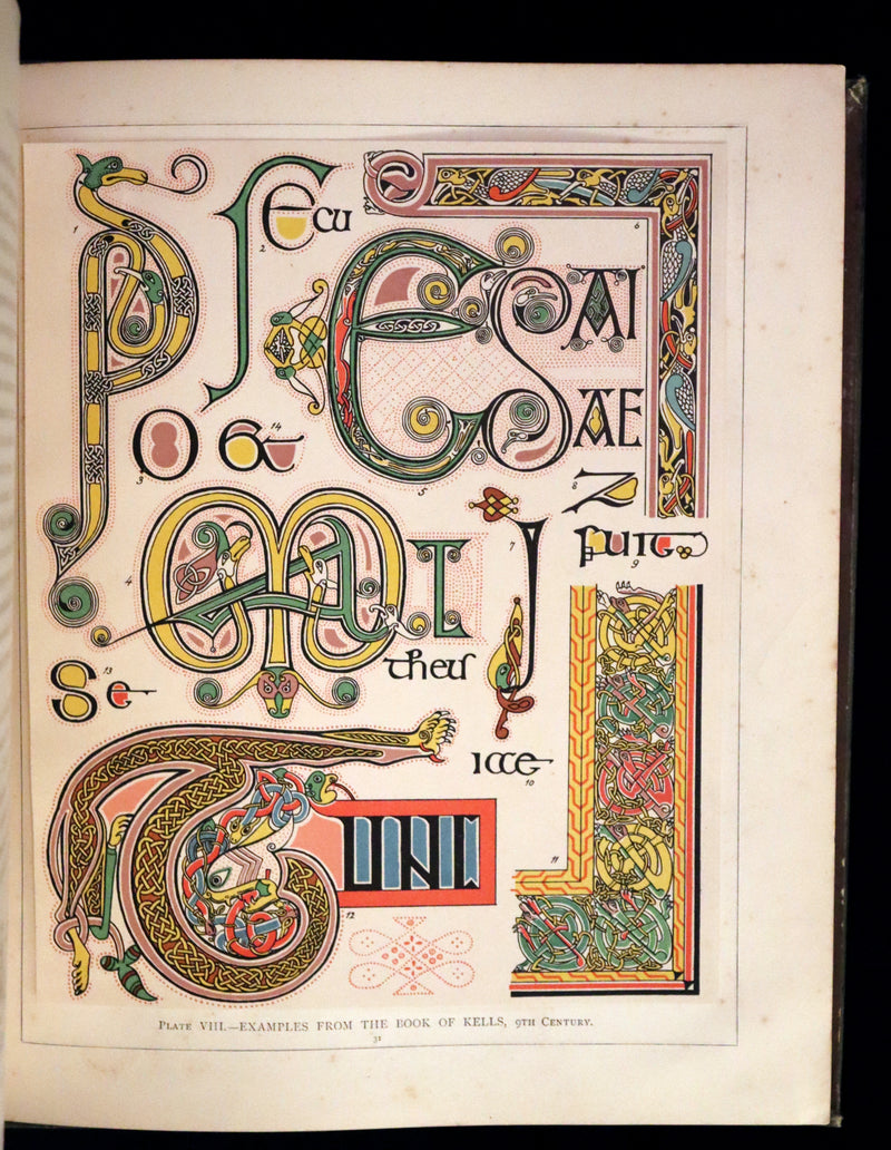 1885 Rare First Edition ~THE ART OF ILLUMINATING by J.W. LOFTIE. Color Illustrated.